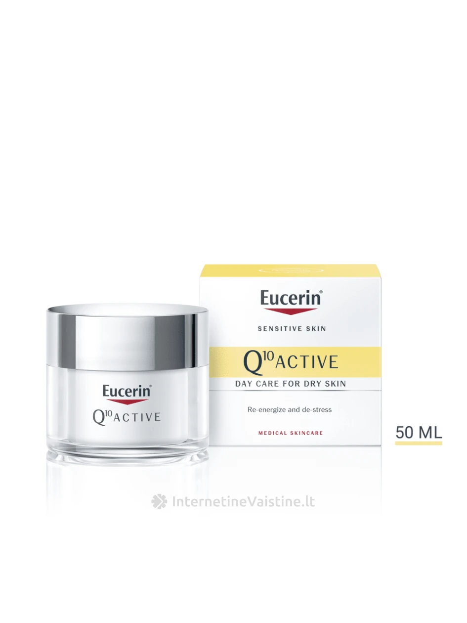 EUCERIN dieninis veido kremas Q10 ACTIVE 50 ml (63413) | internetinevaistine.lt