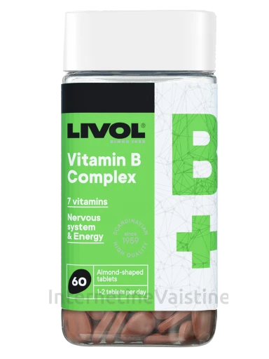 LIVOL B grupės vitaminų kompleksas, 60 tablečių, 60 tablečių | internetinevaistine.lt