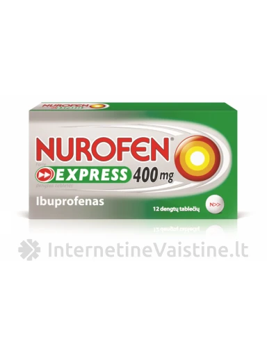 NUROFEN FORTE EXPRESS 400MG DENGT. TAB. N12 | internetinevaistine.lt