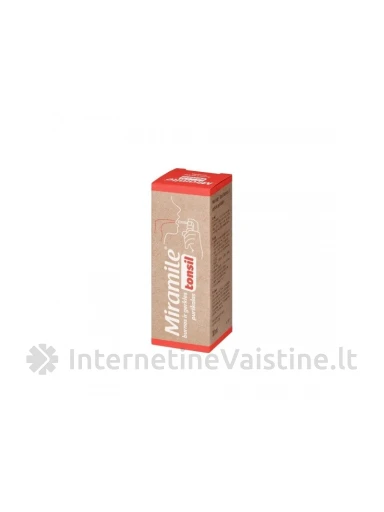 MIRAMILE TONSIL GERKLĖS IR BURNOS PURŠK. 30ML, N1 | internetinevaistine.lt