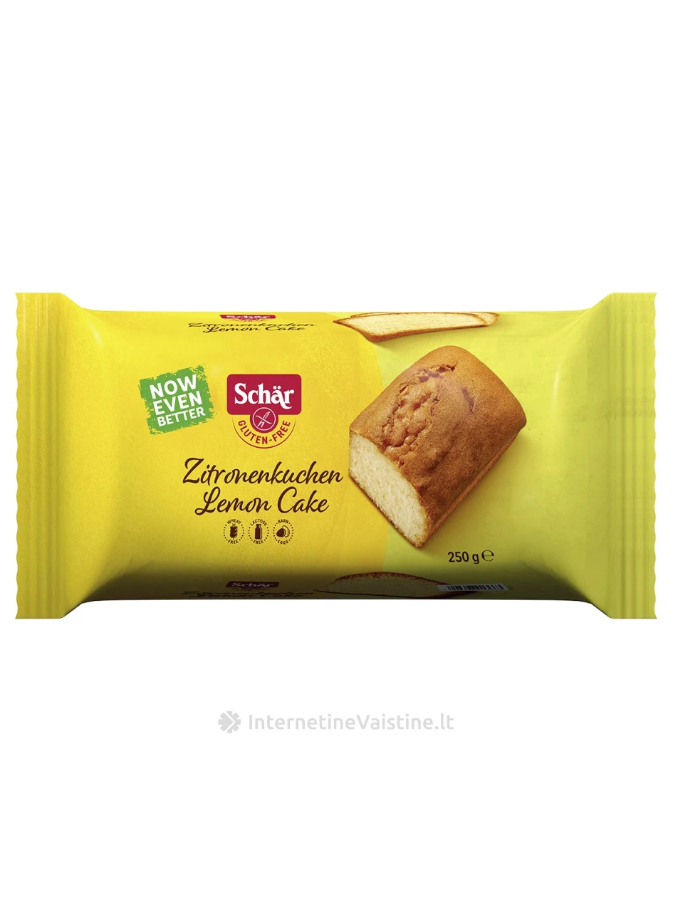 Schär LEMON CAKE - minkštas citrinų keksas be glitimo, 250g | internetinevaistine.lt