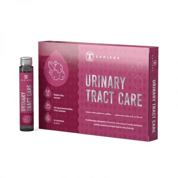SAPIENS maisto papildas URINARY TRACT CARE, po 25ml N5 ml
