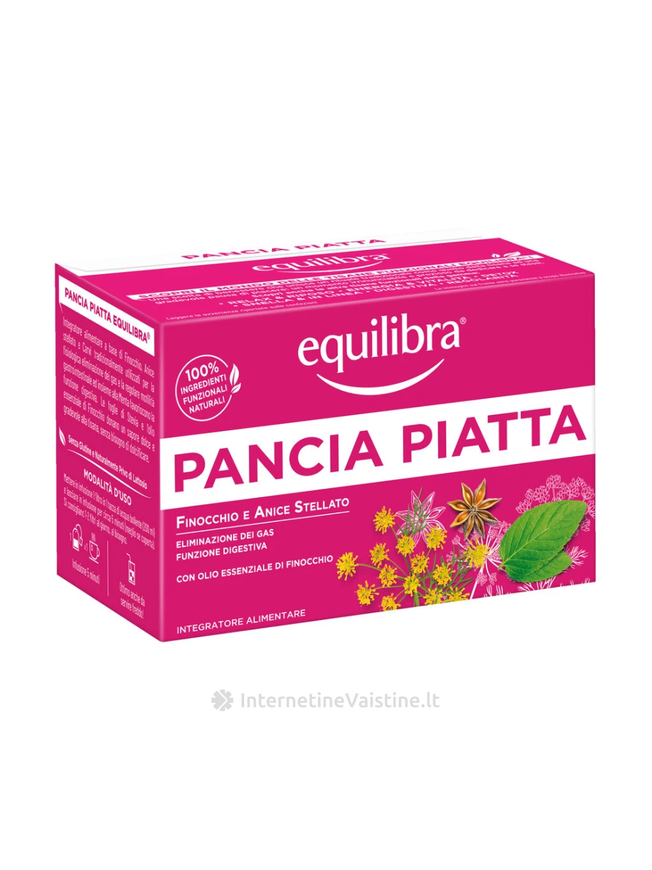 EQUILIBRA Paancia Piata žolelių arbata pilvo pūtimui mažinti N15 | internetinevaistine.lt