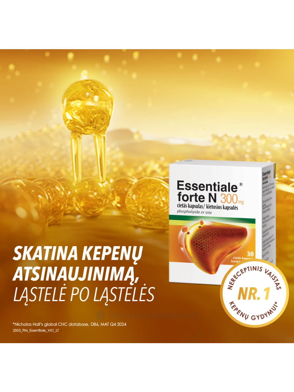 ESSENTIALE FORTE N 300MG KAPS. N30 | internetinevaistine.lt