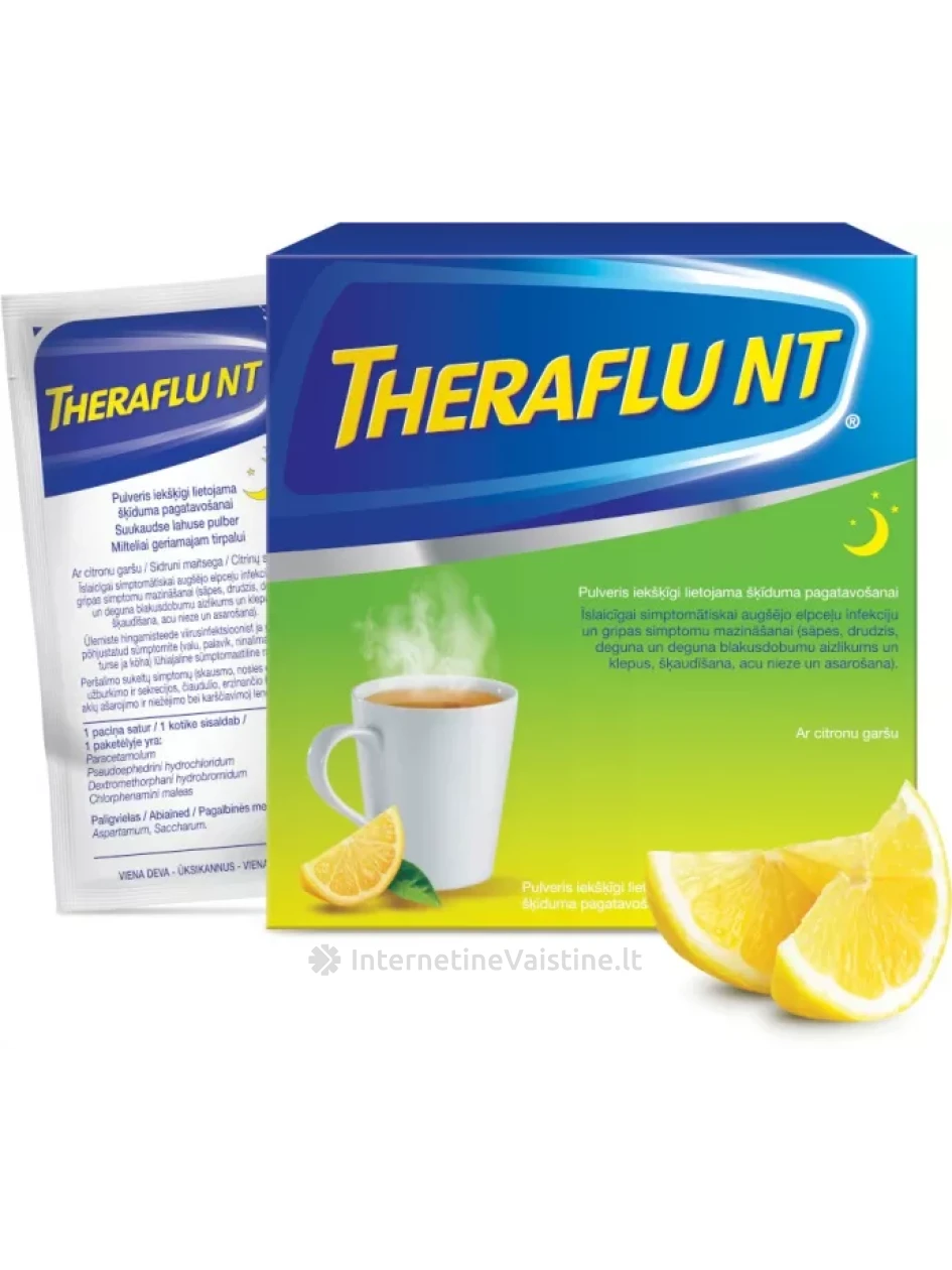 THERAFLU NT milt. geriam. tirp. N10 (žal.) | internetinevaistine.lt