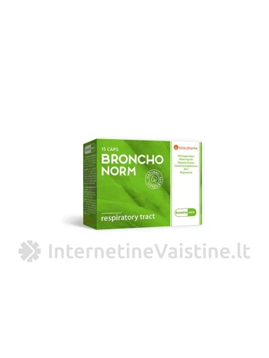 BRONCHONORM KAPS. N15, N15 | internetinevaistine.lt
