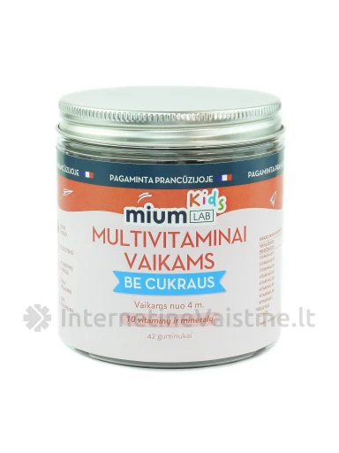 mium LAB MULTIVITAMINAI VAIKAMS guminukai N42 | internetinevaistine.lt