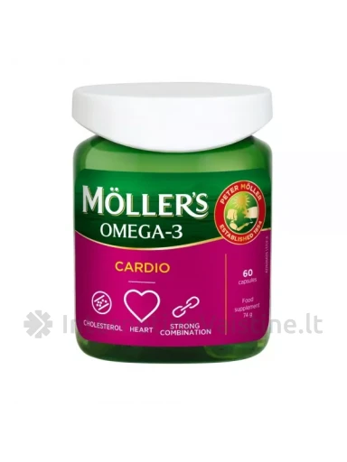 MOLLER`S Omega-3 Cardio kaps. N60 | internetinevaistine.lt