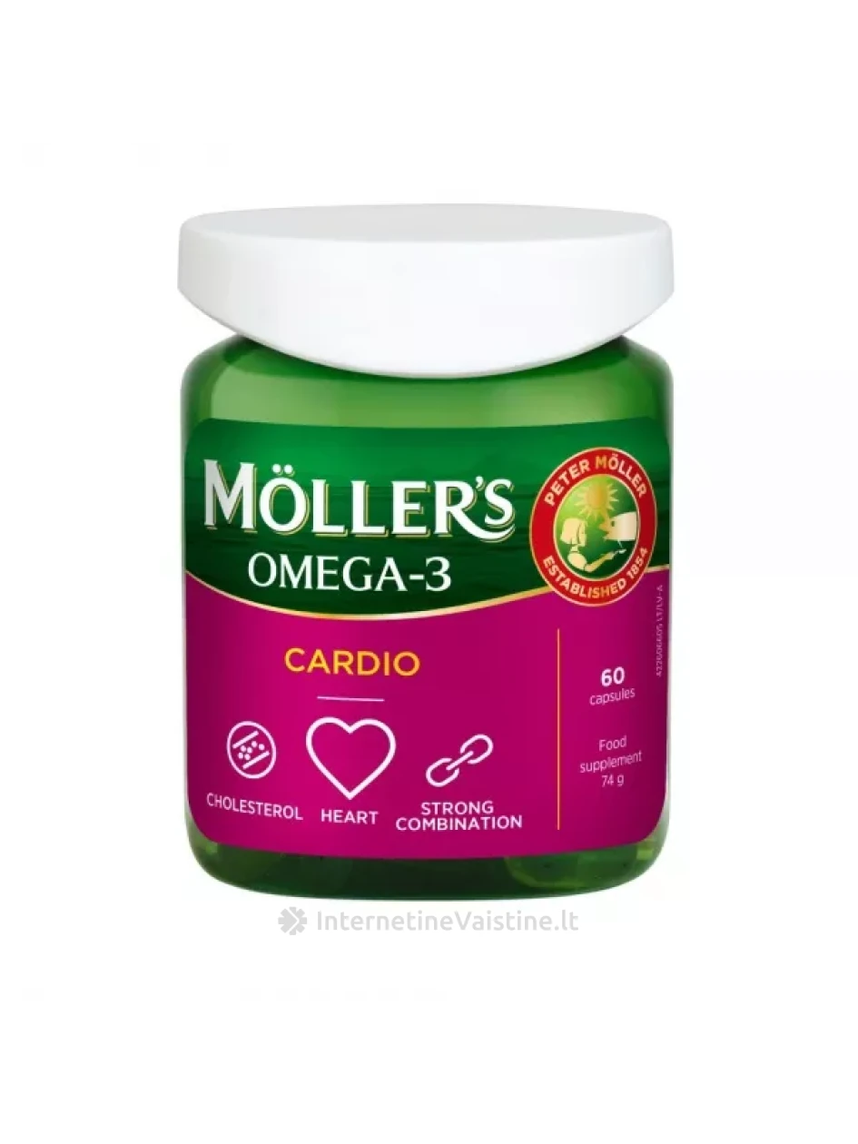 MOLLER`S Omega-3 Cardio kaps. N60 | internetinevaistine.lt