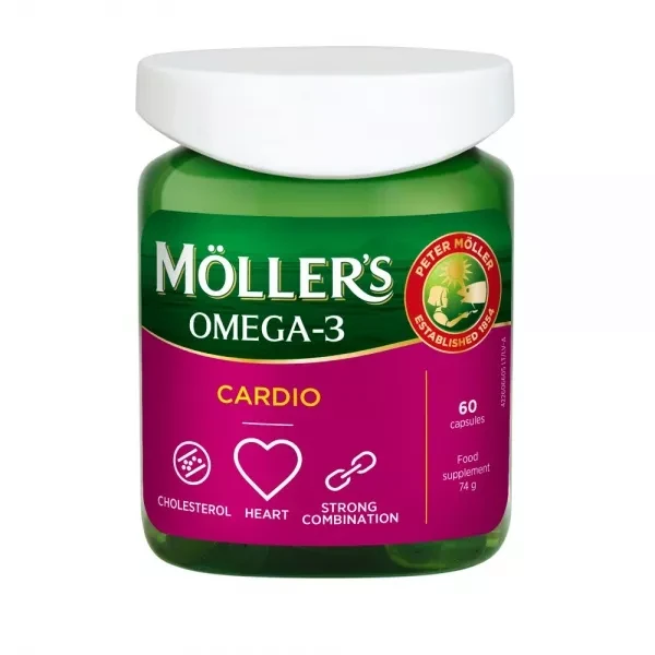 MOLLER`S Omega-3 Cardio kaps. N60