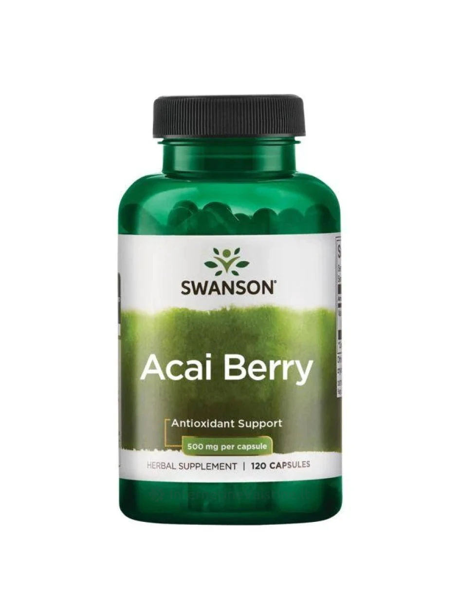 SWANSON, Acai uogų ekstraktas  500MG, 120 kapsulių, N1 | internetinevaistine.lt
