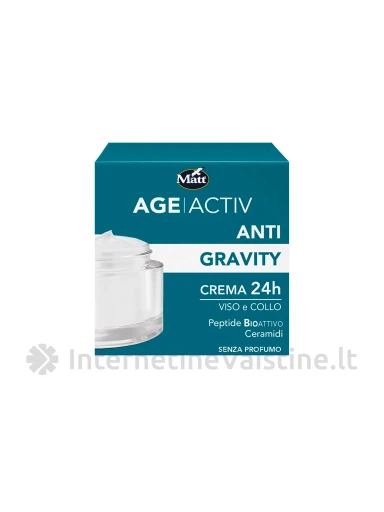 MATT Anti-Gravity kremas veidui ir dekolte 24h, 50 ml, 50 ml | internetinevaistine.lt