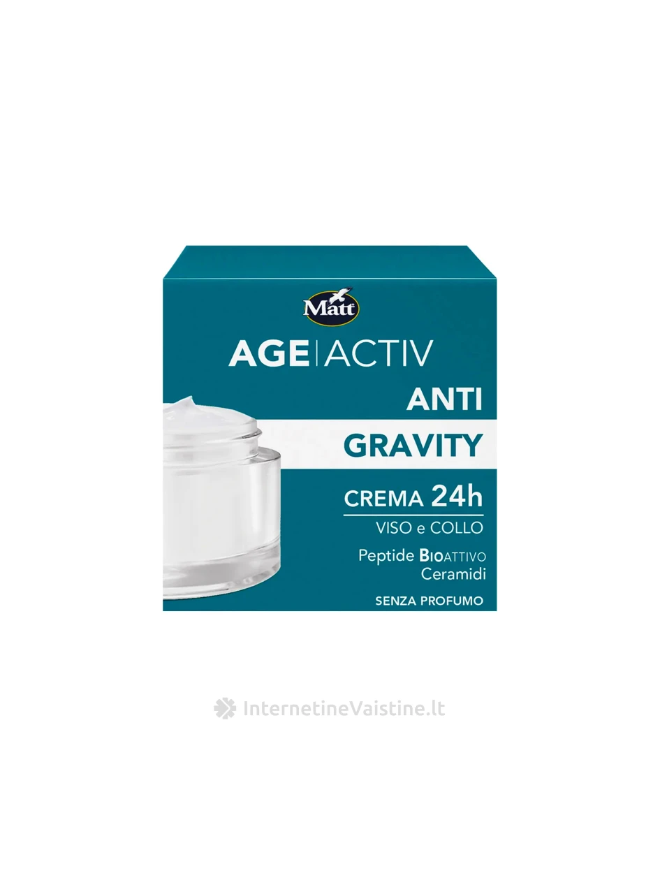 MATT Anti-Gravity kremas veidui ir dekolte 24h, 50 ml, 50 ml | internetinevaistine.lt