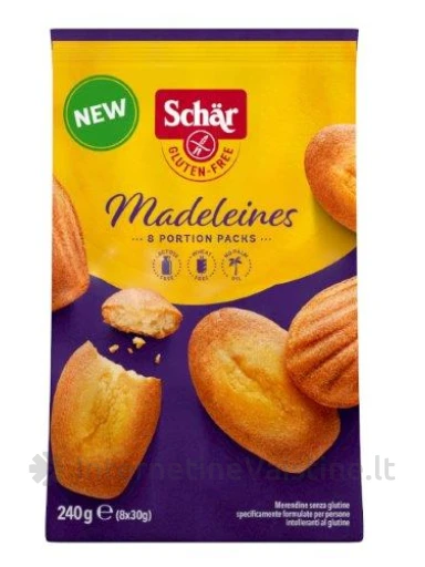 Schär MADELEINES - keksiukai be glitimo, 240g | internetinevaistine.lt