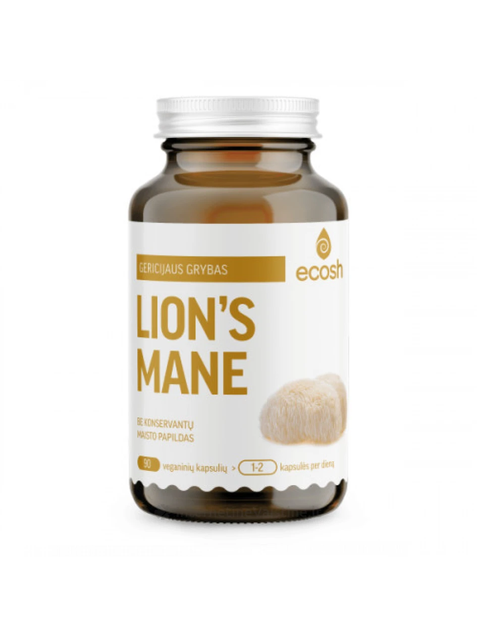 ECOSH Lion`s Mane kaps. N90, 90 vnt. | internetinevaistine.lt