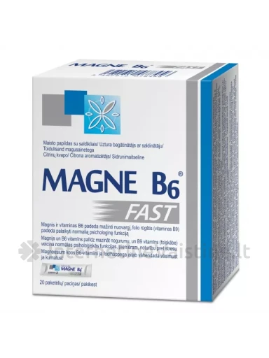 MAGNE B6 Fast vienad. pak. N20, 20 vnt. | internetinevaistine.lt