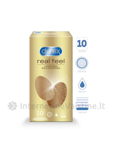 Prez. DUREX Real Feel N10, 10 vnt. | internetinevaistine.lt