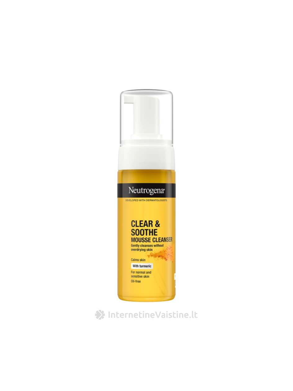 NEUTROGENA CLEAR & SOOTHE prausiamosios putos, 150 ml, Vnt | internetinevaistine.lt