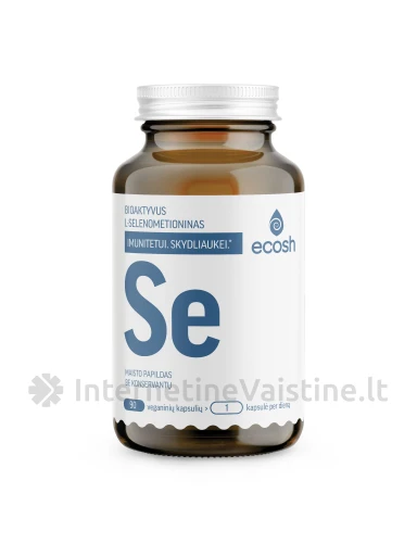 ECOSH bioaktyvus Selenas, 90 kapsulių | internetinevaistine.lt