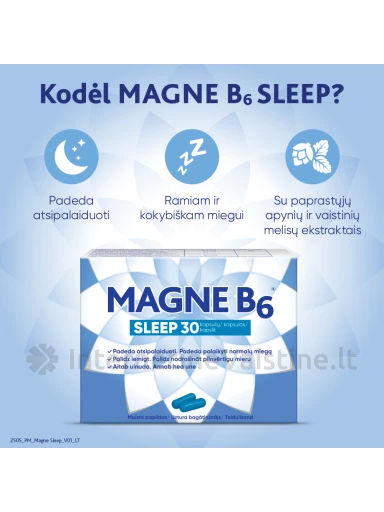 MAGNE B6 Sleep kaps. N30 | internetinevaistine.lt