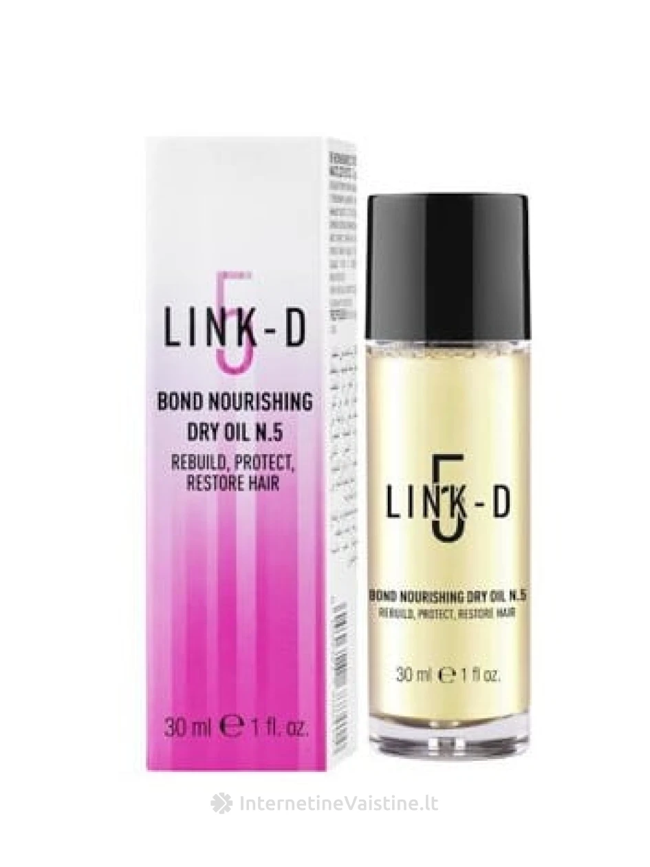 ELGON LINK-D sausas aliejus BOND NOURISHING DRY OIL Nr.5, 30 ml, Vnt | internetinevaistine.lt