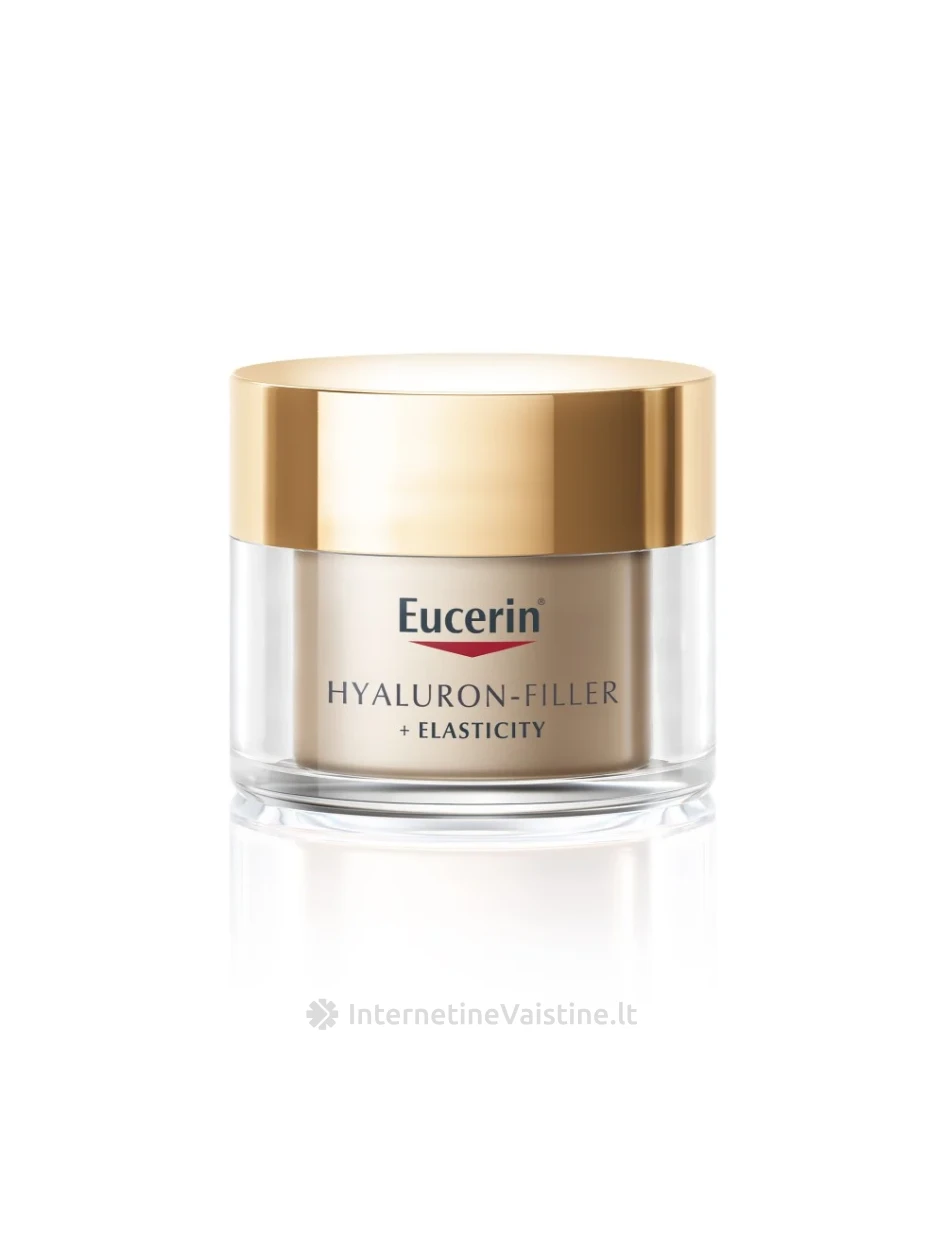 EUCERIN naktinis kremas brandžiai odai Hyaluron-Filler + Elasticity, 50 ml (69678) | internetinevaistine.lt
