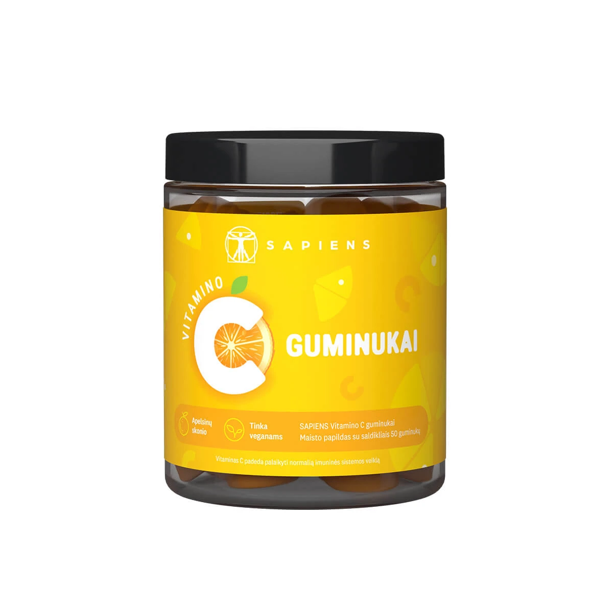 SAPIENS Vitamino C guminukai N50