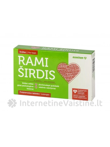 RAMI ŠIRDIS čiulp. tab. N20 | internetinevaistine.lt