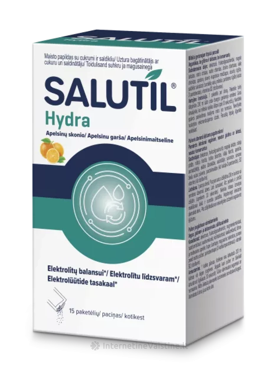 SALUTIL maisto papildas milteliais HYDRA N15 | internetinevaistine.lt