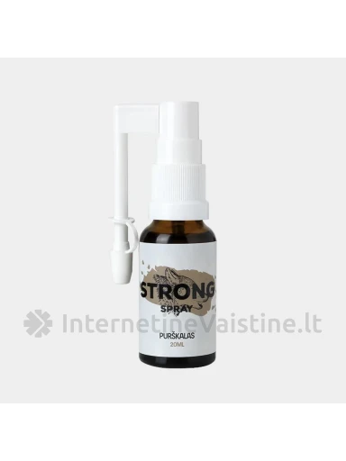STRONG burnos ir gerklės purškalas, 20ml | internetinevaistine.lt
