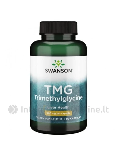 SWNANSON BETAINAS TMG (natūralus) 500 mg, 90 kapsulių | internetinevaistine.lt