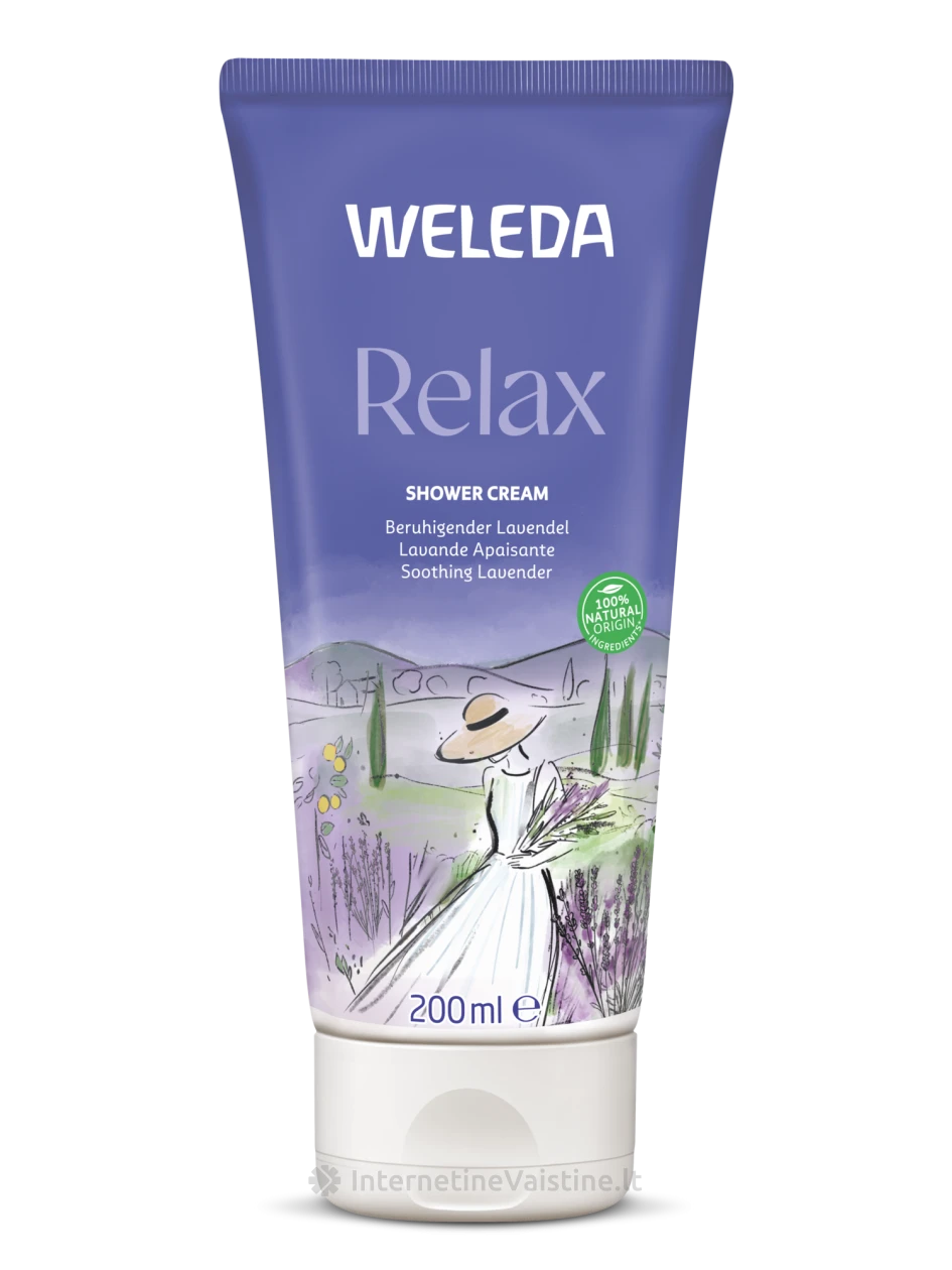 WELEDA Aroma Shower Relax prausiklis kūnui, 200 ml | internetinevaistine.lt