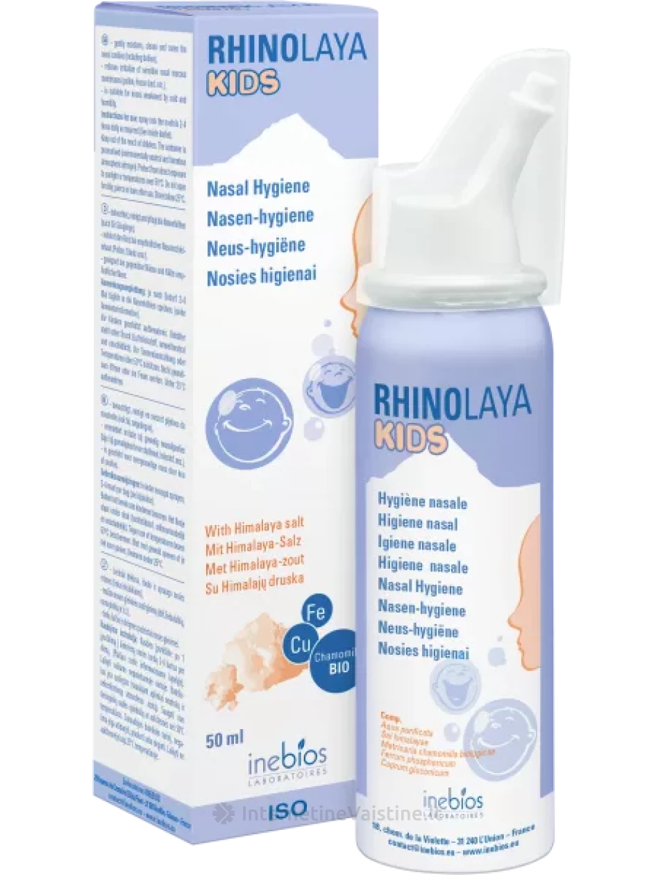 RHINOLAYA izotoninis nosies purškalas kūdikiams KIDS, 50 ml, Vnt | internetinevaistine.lt