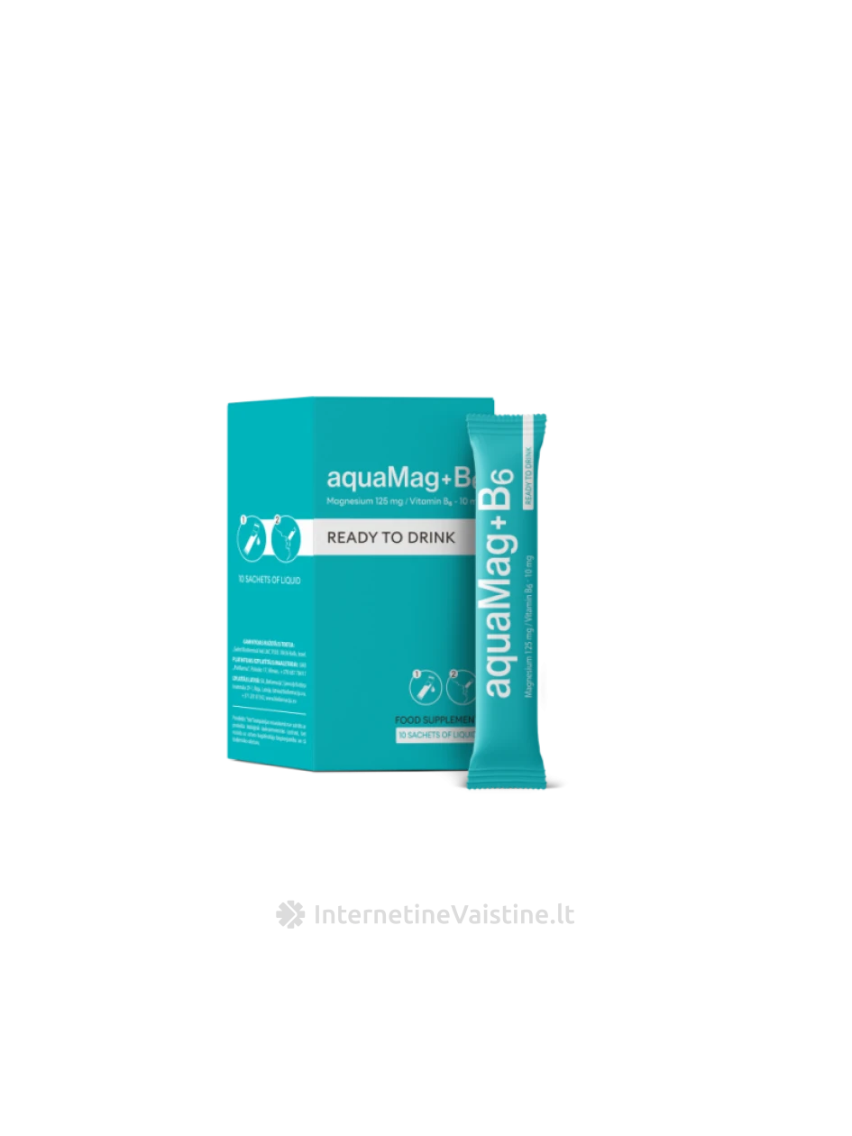 AQUAMAG+B6 ger. tirp. pak. 15ml N10, 10 vnt. | internetinevaistine.lt