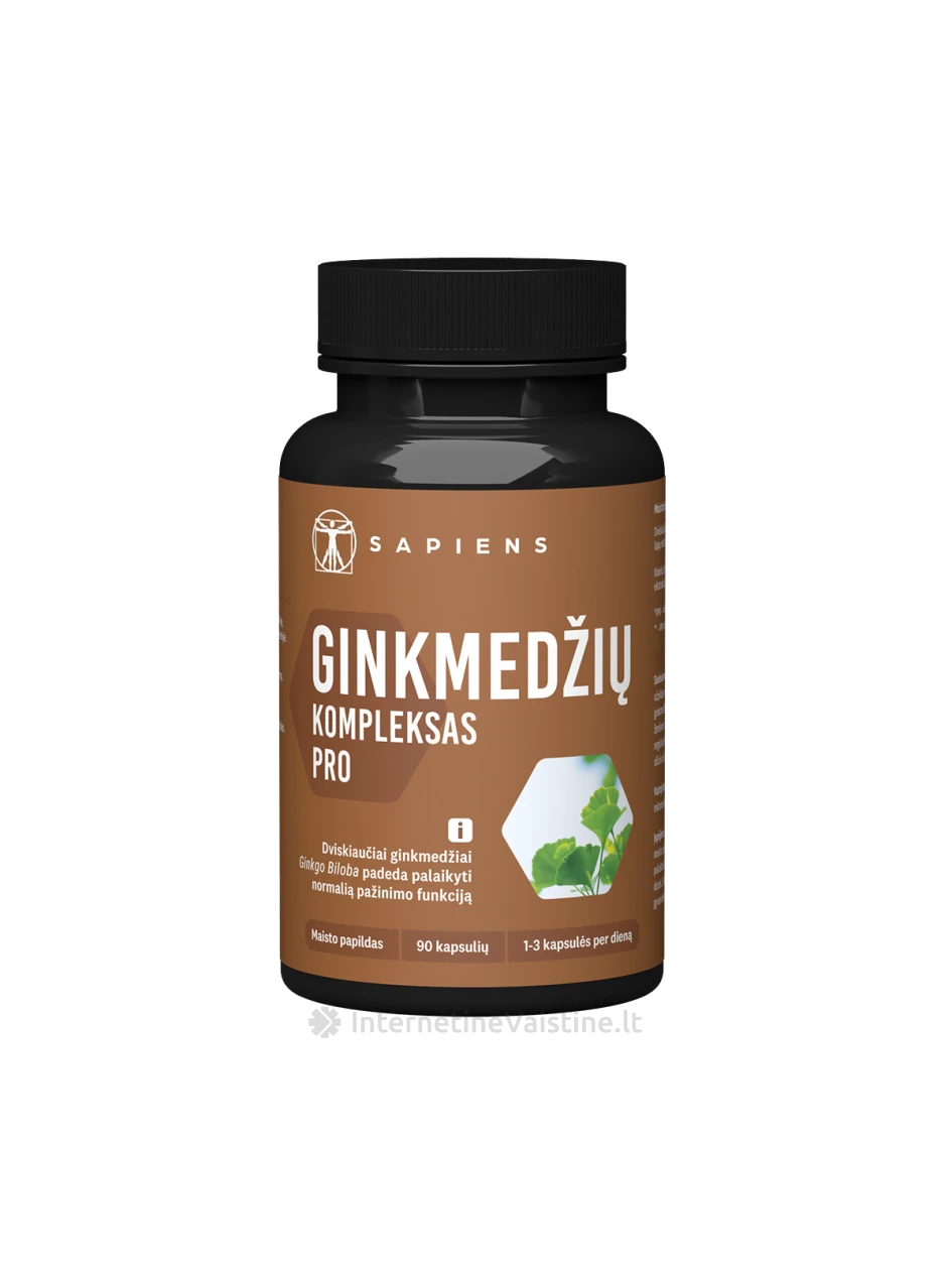 SAPIENS Ginkmedžių kompl. PRO tab. N90 | internetinevaistine.lt