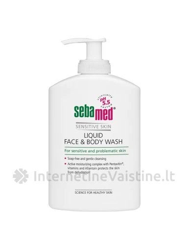 SEBAMED prausiklis veidui ir kūnui, 1000 ml | internetinevaistine.lt