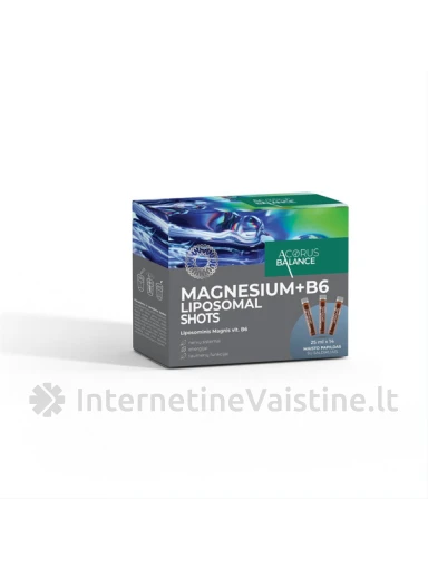 Acorus Balance MAGNESIUM+B6 Liposomal shots 25ml N14, 14 vnt. | internetinevaistine.lt