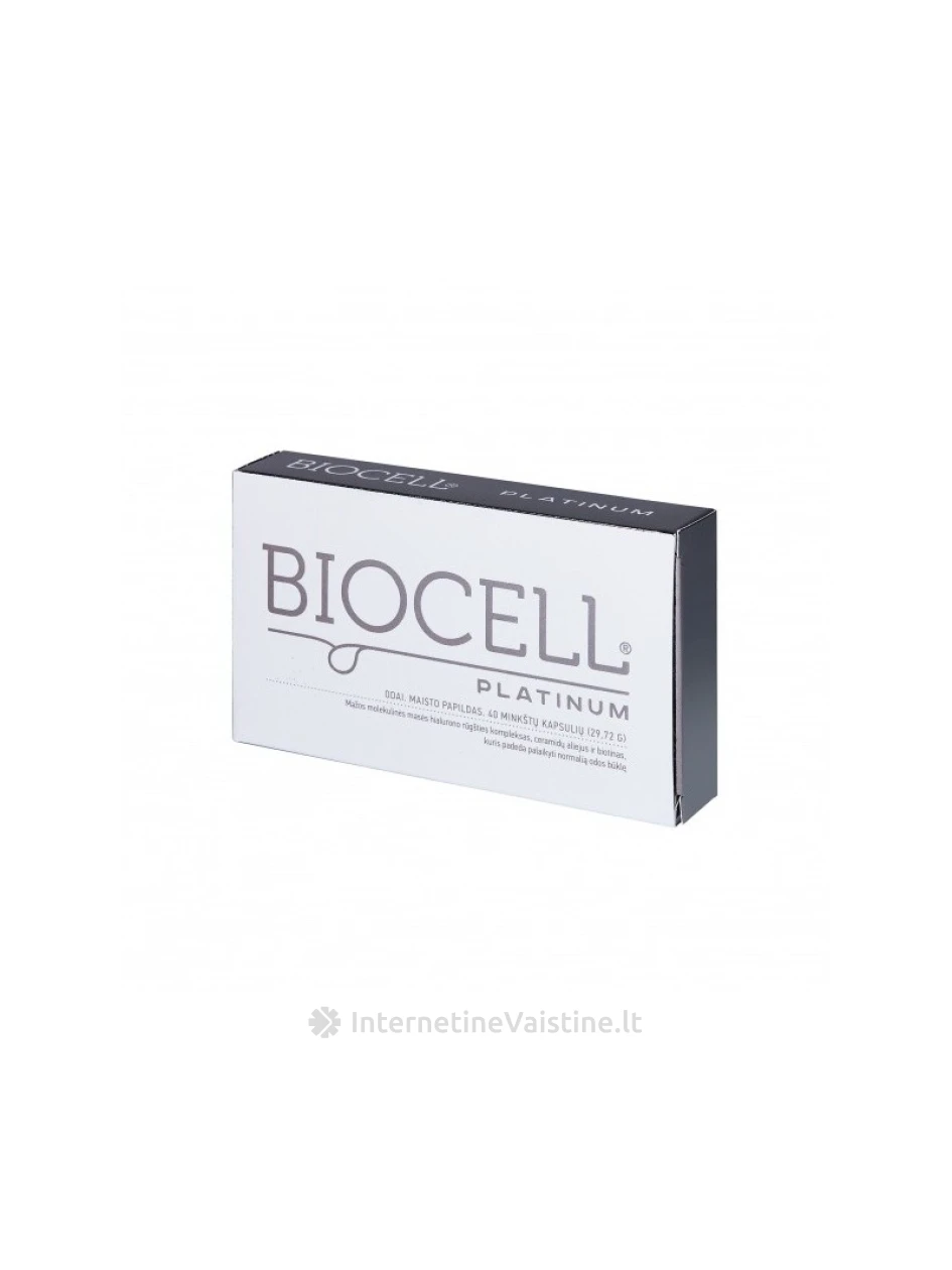 BIOCELL Platinum 122.36mg kaps. N40 | internetinevaistine.lt