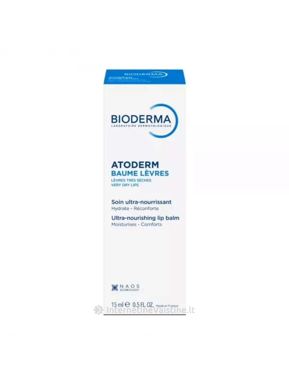 ATODERM LIP BALM 15ML, N1 | internetinevaistine.lt