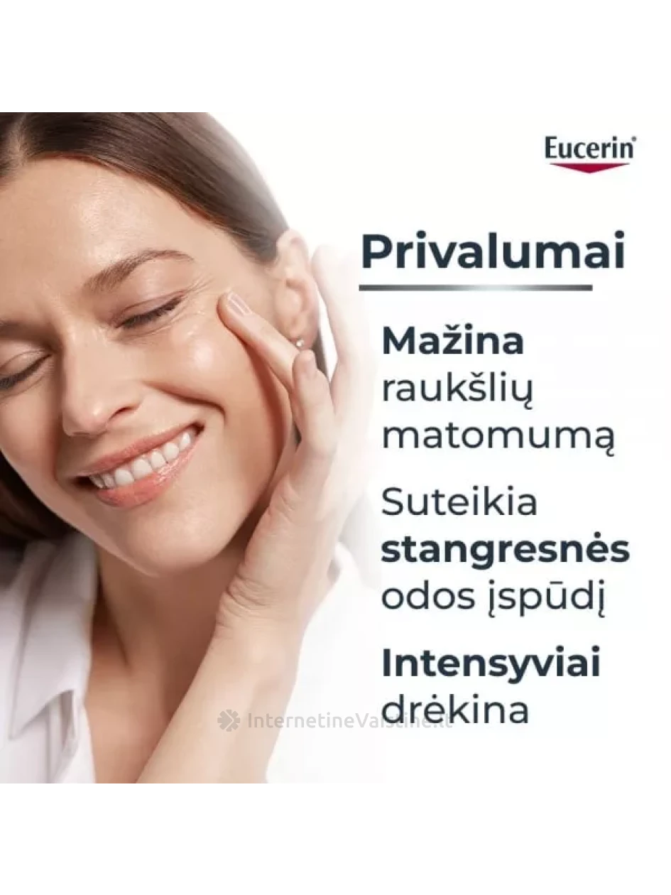 EUCERIN dieninis veido kremas sausai odai HYALURON-FILLER +3X EFFECT, SPF15, 50 ml | internetinevaistine.lt