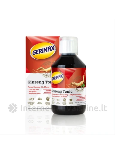 GERIMAX GINSENG TONIC 250ML | internetinevaistine.lt