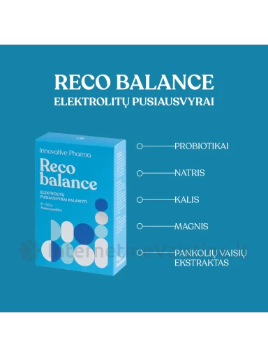 RECOBALANCE milteliai geriamajam tirpalui, 8 paketėliai | internetinevaistine.lt