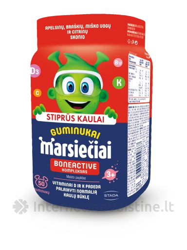 MARSIEČIAI BONEACTIVE GUMINUKAI N50, N50 | internetinevaistine.lt