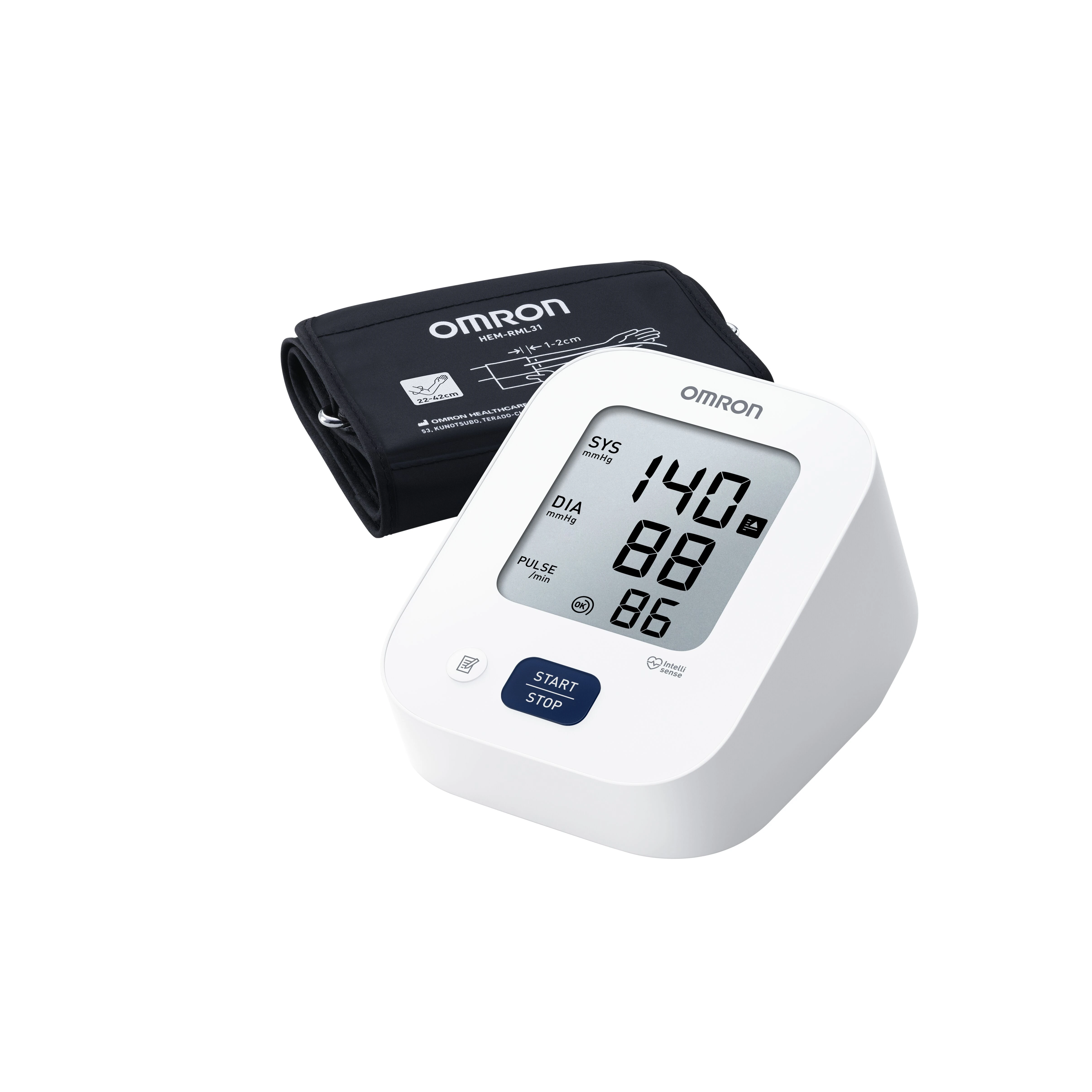 OMRON Kraujo spaudimo matuoklis M2+ automatinis žąstinis (rank.22-42cm)
