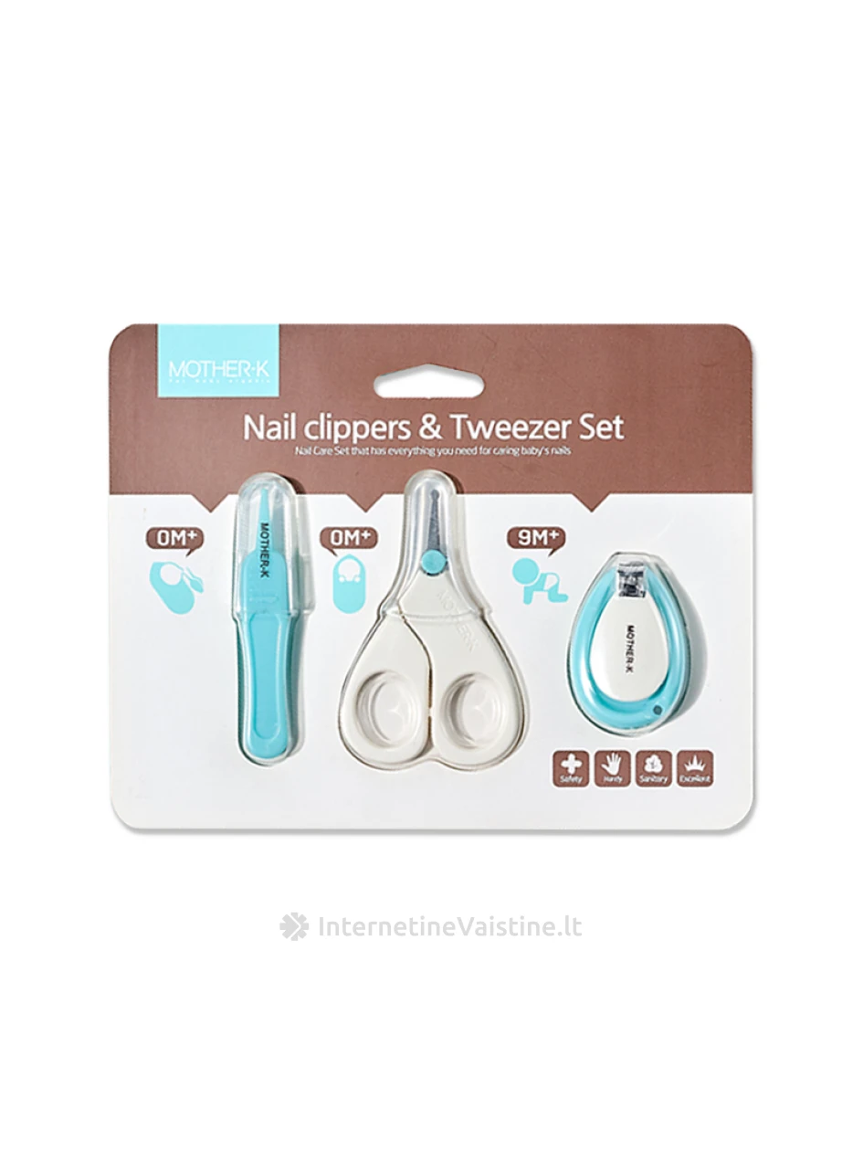 MOTHER-K nagų priežiūros rinkinys vaikams 3d. nuo 0 mėn., Vnt | internetinevaistine.lt