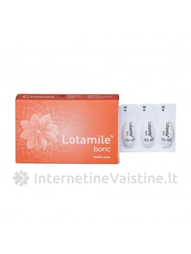 LOTAMILE makšties ovulės BORIC, N5 | internetinevaistine.lt