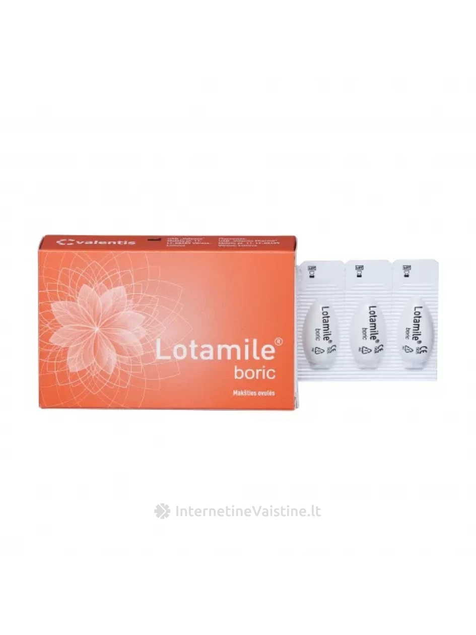 LOTAMILE makšties ovulės BORIC, N5 | internetinevaistine.lt