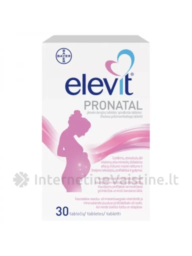 ELEVIT PRONATAL plėvele dengtos tabletės N30 | internetinevaistine.lt