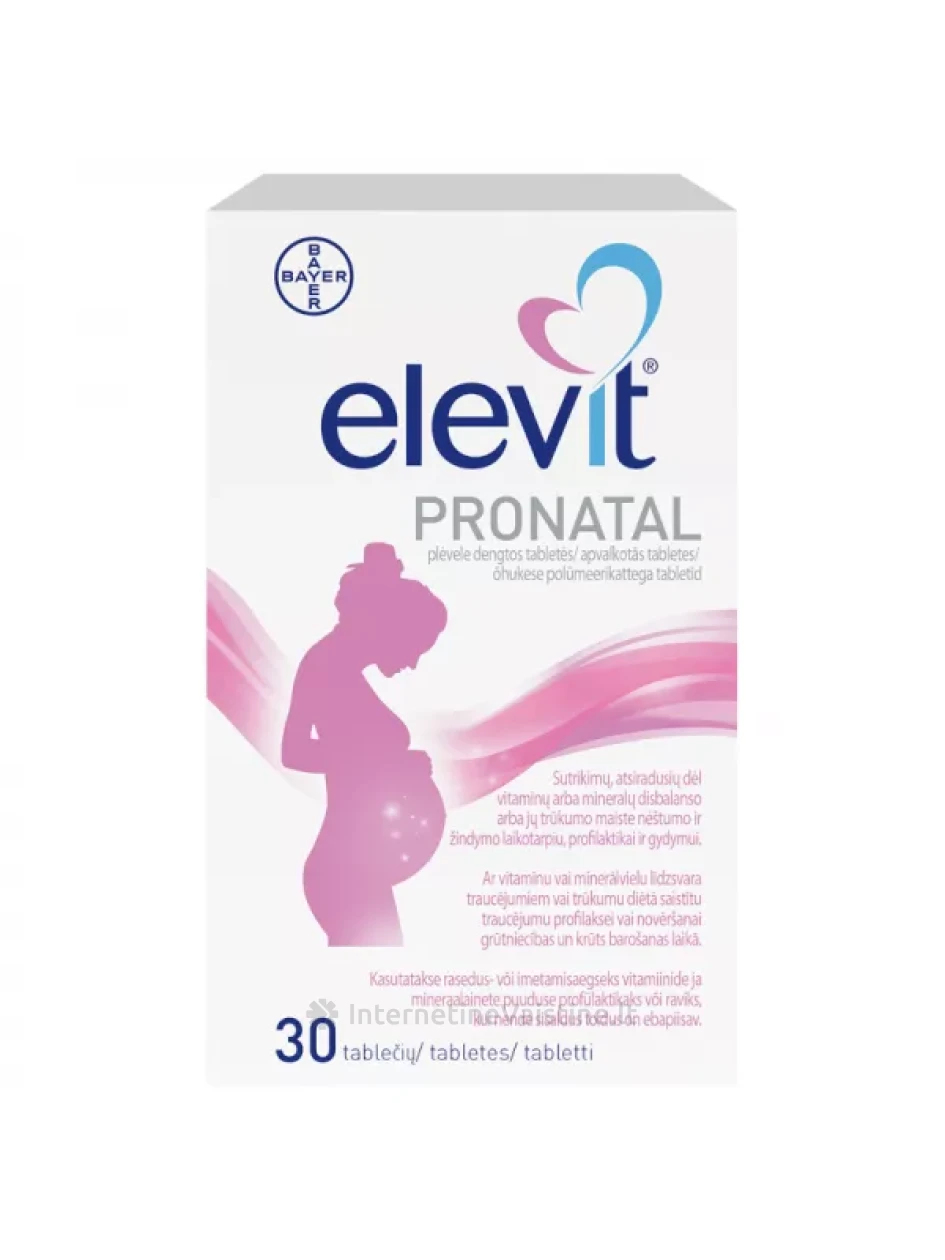 ELEVIT PRONATAL plėvele dengtos tabletės N30 | internetinevaistine.lt
