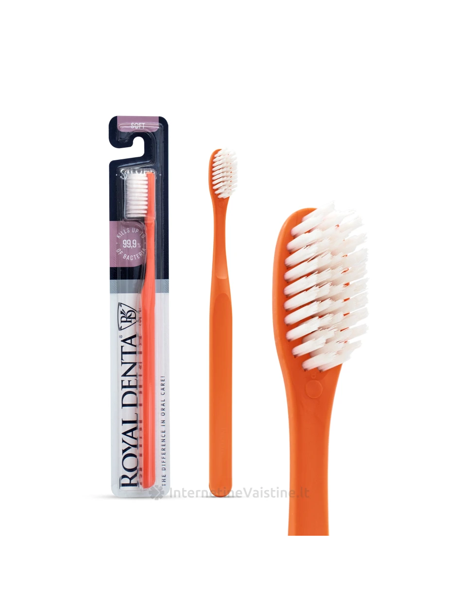 ROYAL DENTA dantų šepetėlis Silver Medium, 1 vnt. | internetinevaistine.lt